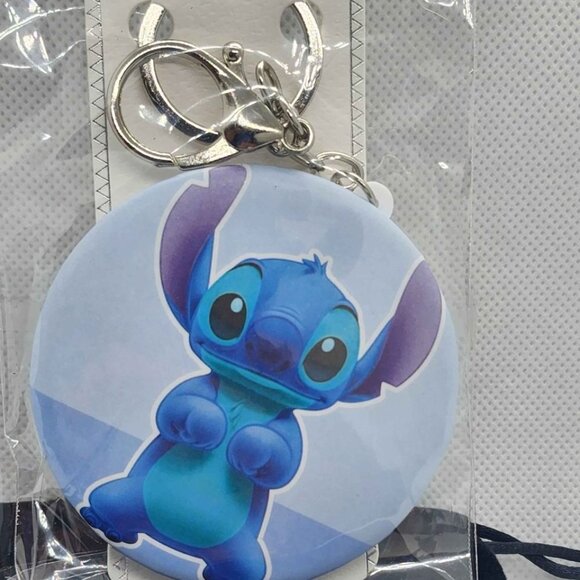 Brand New   one keychain - stitch double mirror - Picture 1 of 4